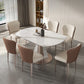 Modern Scalable Dinette Set 1/2/3/7/9 Pieces Round White Sintered Stone Dining Table Set Clearhalo 'Dining Room Sets' 'Dining Tables & Seating' 'dining_room_set' 'furn' 'furn_dining_room_set' 'Furniture' 'furniture_dining_room_set' 'Kitchen & Dining Furniture' 5052947