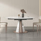 Modern Scalable Dinette Set 1/2/3/7/9 Pieces Round White Sintered Stone Dining Table Set 3 Pieces: Table, 2 Chairs Clearhalo 'Dining Room Sets' 'Dining Tables & Seating' 'dining_room_set' 'furn' 'furn_dining_room_set' 'Furniture' 'furniture_dining_room_set' 'Kitchen & Dining Furniture' 5052948