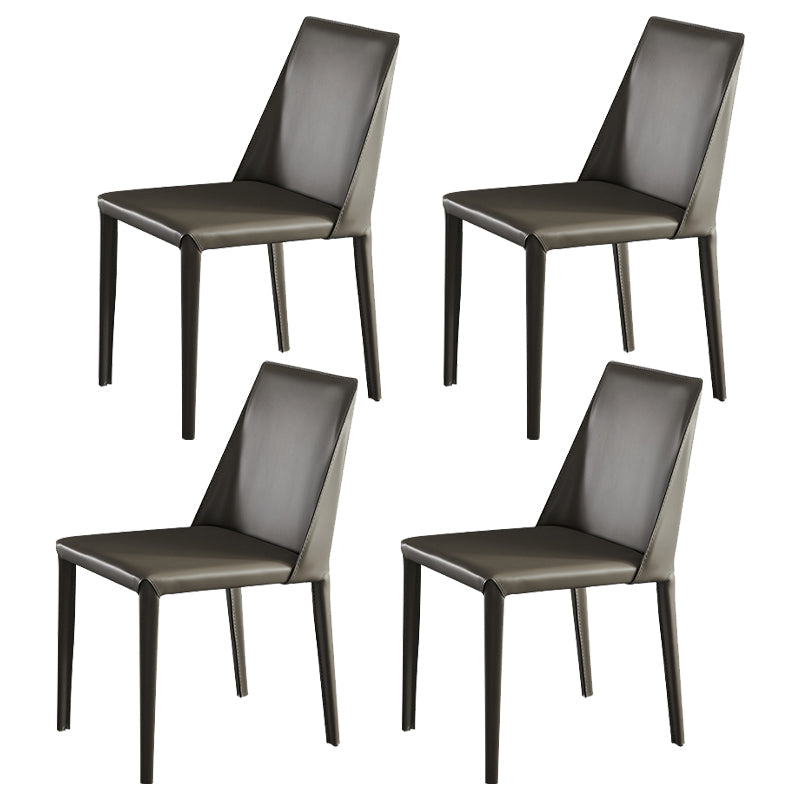 Modern Dinette Set 1/3/4 Pieces Rectangle White Sintered Stone Top Dining Table Set 4 Grey Chairs Clearhalo 'Dining Room Sets' 'Dining Tables & Seating' 'dining_room_set' 'furn' 'furn_dining_room_set' 'Furniture' 'furniture_dining_room_set' 'Kitchen & Dining Furniture' 5052988