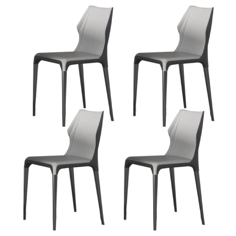 Designer Style Sintered Stone Top Dining Set Rectangle 1/3/4/5/6/9 Pieces Dining Table Set 4 White Chairs Clearhalo 'Dining Room Sets' 'Dining Tables & Seating' 'dining_room_set' 'furn' 'furn_dining_room_set' 'Furniture' 'furniture_dining_room_set' 'Kitchen & Dining Furniture' 5053046