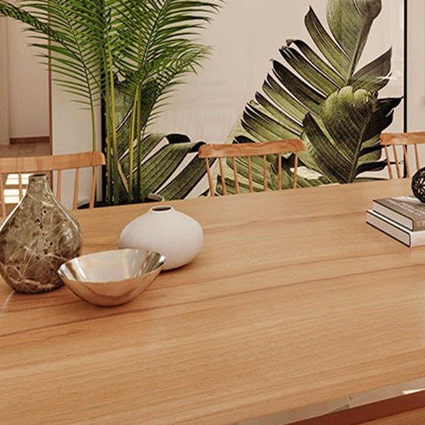 Rectangle Wood Dining Table for Restaurant Modern Pine Table with Trestle Base Clearhalo 'Dining Tables & Seating' 'Dining Tables' 'dining_table' 'furn' 'furn_dining_table' 'Furniture' 'furniture_dining_table' 'Kitchen & Dining Furniture' 5053094