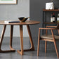Round Wood Color Dining Table Pinewood Table Contemporary with Double Pedestal Clearhalo 'Dining Tables & Seating' 'Dining Tables' 'dining_table' 'furn' 'furn_dining_table' 'Furniture' 'furniture_dining_table' 'Kitchen & Dining Furniture' 5053117