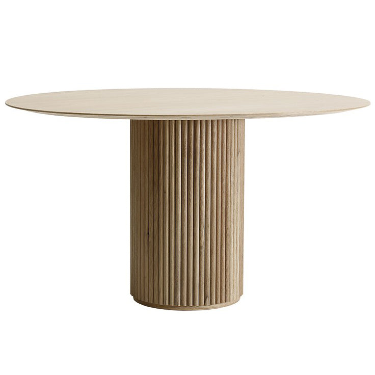 Round Pedestal Dining Site Table Contemporary Style Pine Solid Wood Dinette Table Clearhalo 'Dining Tables & Seating' 'Dining Tables' 'dining_table' 'furn' 'furn_dining_table' 'Furniture' 'furniture_dining_table' 'Kitchen & Dining Furniture' 5053156