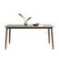 Sintered Stone Rectangle Dining Table Medieval Modern Table with Wooden 4 Legs Gray Without Chairs Clearhalo 'Dining Tables & Seating' 'Dining Tables' 'dining_table' 'furn' 'furn_dining_table' 'Furniture' 'furniture_dining_table' 'Kitchen & Dining Furniture' 5053185