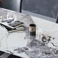 Industrial Sintered Stone Top Dining Table Rectangle Table with Single Pedestal Clearhalo 'Dining Tables & Seating' 'Dining Tables' 'dining_table' 'furn' 'furn_dining_table' 'Furniture' 'furniture_dining_table' 'Kitchen & Dining Furniture' 5053204