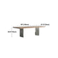 Industrial Solid Wood Table for Restaurant Rectangle Table with Double Pedestal Clearhalo 'Dining Tables & Seating' 'Dining Tables' 'dining_table' 'furn' 'furn_dining_table' 'Furniture' 'furniture_dining_table' 'Kitchen & Dining Furniture' 5053221