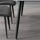 Rectangle Stone Dining Table Modern Dining Table with 4 Black Legs Clearhalo 'Dining Tables & Seating' 'Dining Tables' 'dining_table' 'furn' 'furn_dining_table' 'Furniture' 'furniture_dining_table' 'Kitchen & Dining Furniture' 5053269