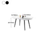 Rectangle Stone Dining Table Modern Dining Table with 4 Black Legs Clearhalo 'Dining Tables & Seating' 'Dining Tables' 'dining_table' 'furn' 'furn_dining_table' 'Furniture' 'furniture_dining_table' 'Kitchen & Dining Furniture' 5053275