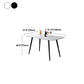 Rectangle Stone Dining Table Modern Dining Table with 4 Black Legs Clearhalo 'Dining Tables & Seating' 'Dining Tables' 'dining_table' 'furn' 'furn_dining_table' 'Furniture' 'furniture_dining_table' 'Kitchen & Dining Furniture' 5053276