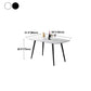 Rectangle Stone Dining Table Modern Dining Table with 4 Black Legs Clearhalo 'Dining Tables & Seating' 'Dining Tables' 'dining_table' 'furn' 'furn_dining_table' 'Furniture' 'furniture_dining_table' 'Kitchen & Dining Furniture' 5053277