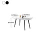 Rectangle Stone Dining Table Modern Dining Table with 4 Black Legs Clearhalo 'Dining Tables & Seating' 'Dining Tables' 'dining_table' 'furn' 'furn_dining_table' 'Furniture' 'furniture_dining_table' 'Kitchen & Dining Furniture' 5053278