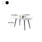 Rectangle Stone Dining Table Modern Dining Table with 4 Black Legs Clearhalo 'Dining Tables & Seating' 'Dining Tables' 'dining_table' 'furn' 'furn_dining_table' 'Furniture' 'furniture_dining_table' 'Kitchen & Dining Furniture' 5053279