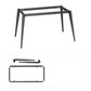 Stone Top Table Rectangle Contemporary Dining Table with 4 Black Legs Clearhalo 'Dining Tables & Seating' 'Dining Tables' 'dining_table' 'furn' 'furn_dining_table' 'Furniture' 'furniture_dining_table' 'Kitchen & Dining Furniture' 5053305