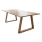 Solid Wood Top Table Traditional Luxury Table with Sled Base Brown Without Chairs Clearhalo 'Dining Tables & Seating' 'Dining Tables' 'dining_table' 'furn' 'furn_dining_table' 'Furniture' 'furniture_dining_table' 'Kitchen & Dining Furniture' 5053357