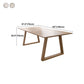 Solid Wood Top Table Traditional Luxury Table with Sled Base Clearhalo 'Dining Tables & Seating' 'Dining Tables' 'dining_table' 'furn' 'furn_dining_table' 'Furniture' 'furniture_dining_table' 'Kitchen & Dining Furniture' 5053363