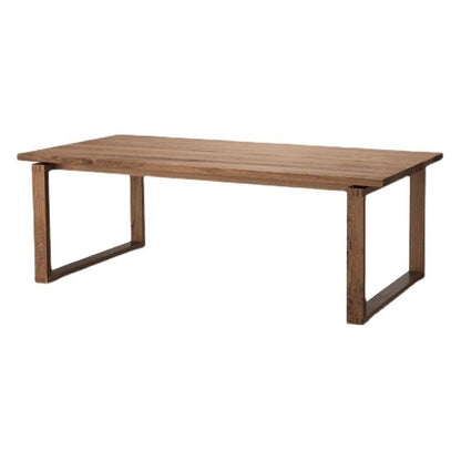 Pine Wood Top Table Rectangle Traditional Luxury Table with Sled Base Without Chairs Clearhalo 'Dining Tables & Seating' 'Dining Tables' 'dining_table' 'furn' 'furn_dining_table' 'Furniture' 'furniture_dining_table' 'Kitchen & Dining Furniture' 5053399