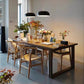Pine Wood Top Table Rectangle Traditional Luxury Table with Sled Base Clearhalo 'Dining Tables & Seating' 'Dining Tables' 'dining_table' 'furn' 'furn_dining_table' 'Furniture' 'furniture_dining_table' 'Kitchen & Dining Furniture' 5053401