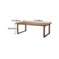 Pine Wood Top Table Rectangle Traditional Luxury Table with Sled Base Clearhalo 'Dining Tables & Seating' 'Dining Tables' 'dining_table' 'furn' 'furn_dining_table' 'Furniture' 'furniture_dining_table' 'Kitchen & Dining Furniture' 5053405