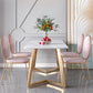 Stone Top Double Pedestal Table Traditional Luxury Rectangle White Dining Table Clearhalo 'Dining Tables & Seating' 'Dining Tables' 'dining_table' 'furn' 'furn_dining_table' 'Furniture' 'furniture_dining_table' 'Kitchen & Dining Furniture' 5053437