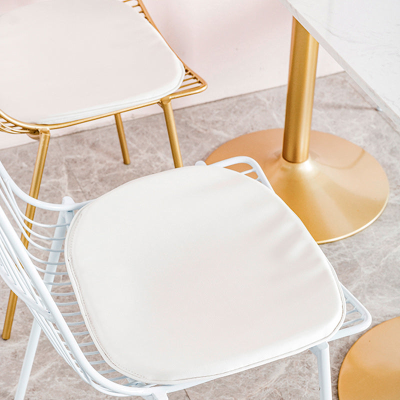 Glam Style Dining Chair Metal Windsor Back Dining Side Chair for Dining Room Clearhalo 'Dining Chairs' 'Dining Tables & Seating' 'dining_chair' 'furn' 'furn_dining_chair' 'Furniture' 'furniture_dining_chair' 'Kitchen & Dining Furniture' 5053500