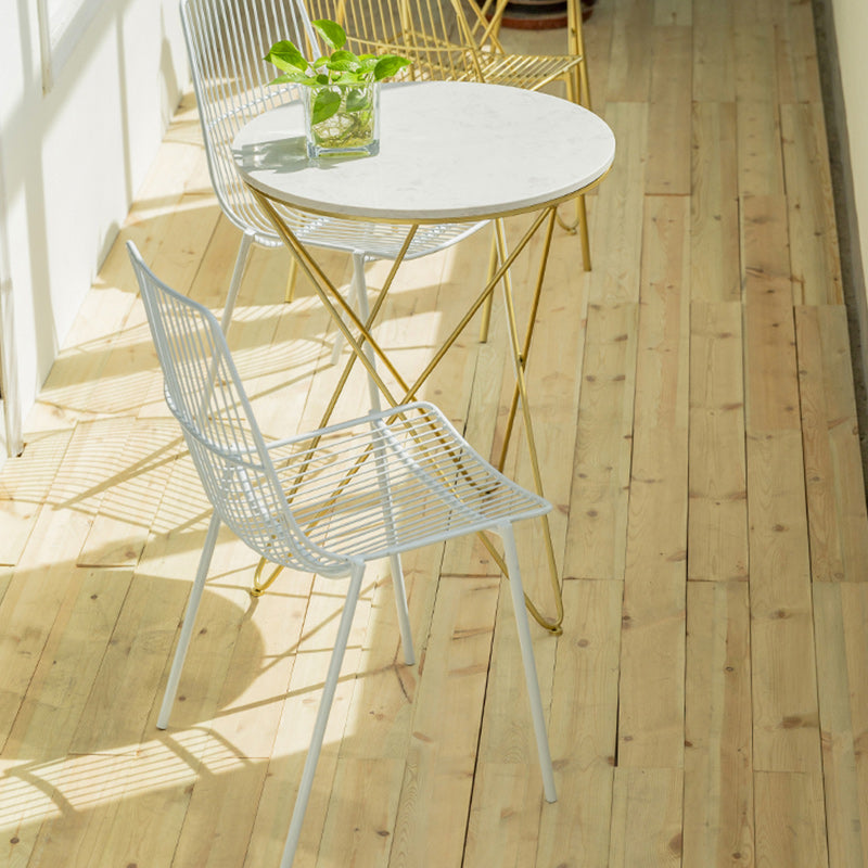 Glam Style Dining Chair Metal Windsor Back Dining Side Chair for Dining Room Clearhalo 'Dining Chairs' 'Dining Tables & Seating' 'dining_chair' 'furn' 'furn_dining_chair' 'Furniture' 'furniture_dining_chair' 'Kitchen & Dining Furniture' 5053508