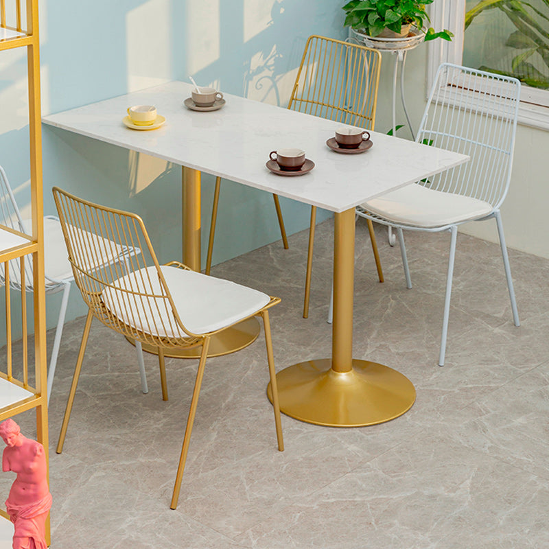 Glam Style Dining Chair Metal Windsor Back Dining Side Chair for Dining Room Clearhalo 'Dining Chairs' 'Dining Tables & Seating' 'dining_chair' 'furn' 'furn_dining_chair' 'Furniture' 'furniture_dining_chair' 'Kitchen & Dining Furniture' 5053509