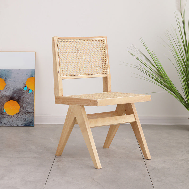 Dining Room Side Chairs Modern Rubber Wood Kitchen Chair for Home Wood Armless Clearhalo 'Dining Chairs' 'Dining Tables & Seating' 'dining_chair' 'furn' 'furn_dining_chair' 'Furniture' 'furniture_dining_chair' 'Kitchen & Dining Furniture' 5053543