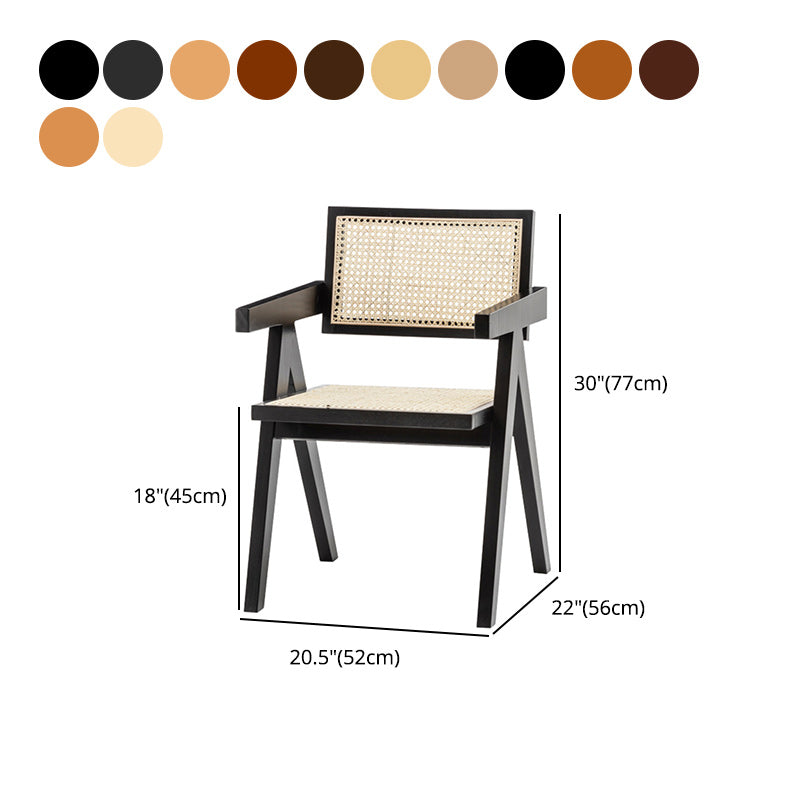 Dining Room Side Chairs Modern Rubber Wood Kitchen Chair for Home Clearhalo 'Dining Chairs' 'Dining Tables & Seating' 'dining_chair' 'furn' 'furn_dining_chair' 'Furniture' 'furniture_dining_chair' 'Kitchen & Dining Furniture' 5053544