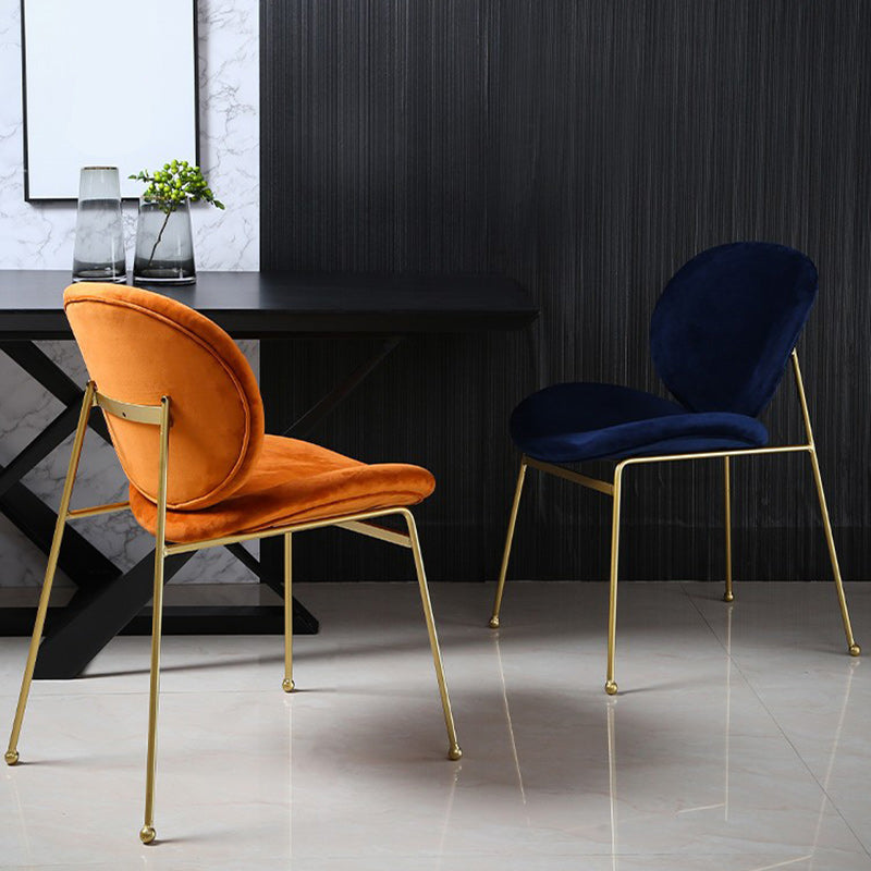 Upholstered Dining Chair Glam Style Side Chair for Dining Room Clearhalo 'Dining Chairs' 'Dining Tables & Seating' 'dining_chair' 'furn' 'furn_dining_chair' 'Furniture' 'furniture_dining_chair' 'Kitchen & Dining Furniture' 5053552