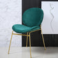 Upholstered Dining Chair Glam Style Side Chair for Dining Room Green 1 Piece Clearhalo 'Dining Chairs' 'Dining Tables & Seating' 'dining_chair' 'furn' 'furn_dining_chair' 'Furniture' 'furniture_dining_chair' 'Kitchen & Dining Furniture' 5053572