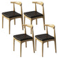 Entryway Dining Chairs Armless Wooden Dining Room Chairs for Kitchen Wood 4 Piece Set Clearhalo 'Dining Chairs' 'Dining Tables & Seating' 'dining_chair' 'furn' 'furn_dining_chair' 'Furniture' 'furniture_dining_chair' 'Kitchen & Dining Furniture' 5053603