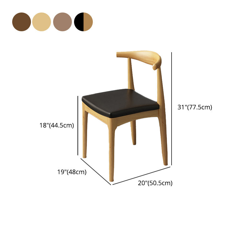 Entryway Dining Chairs Armless Wooden Dining Room Chairs for Kitchen Clearhalo 'Dining Chairs' 'Dining Tables & Seating' 'dining_chair' 'furn' 'furn_dining_chair' 'Furniture' 'furniture_dining_chair' 'Kitchen & Dining Furniture' 5053604
