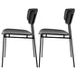 Upholstered Dining Chair Glam Style Open Back Side Chair for Indoor Black 2 Piece Set Clearhalo 'Dining Chairs' 'Dining Tables & Seating' 'dining_chair' 'furn' 'furn_dining_chair' 'Furniture' 'furniture_dining_chair' 'Kitchen & Dining Furniture' 5053607