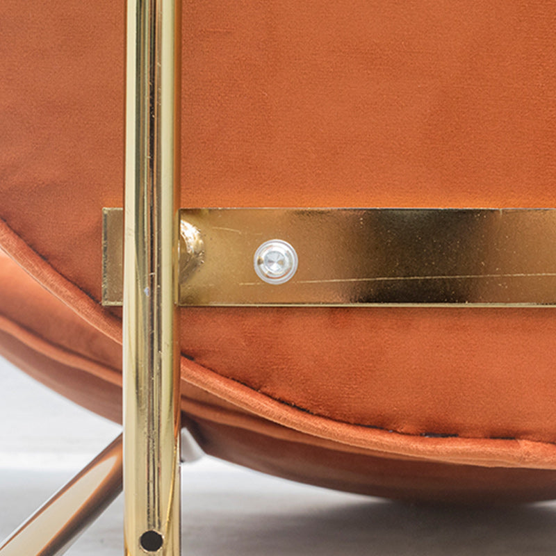 Upholstered Dining Chair Glam Style Open Back Side Chair for Indoor Clearhalo 'Dining Chairs' 'Dining Tables & Seating' 'dining_chair' 'furn' 'furn_dining_chair' 'Furniture' 'furniture_dining_chair' 'Kitchen & Dining Furniture' 5053619