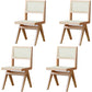 Modern Dining Room Dining Chairs Rubber Wood Dining Side Chairs Wood Non-Upholstered Chair(s) 4 Piece Set Clearhalo 'Dining Chairs' 'Dining Tables & Seating' 'dining_chair' 'furn' 'furn_dining_chair' 'Furniture' 'furniture_dining_chair' 'Kitchen & Dining Furniture' 5053662