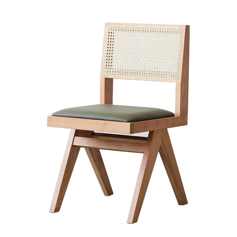 Modern Dining Room Dining Chairs Rubber Wood Dining Side Chairs Wood Upholstered Chair(s) 1 Piece Clearhalo 'Dining Chairs' 'Dining Tables & Seating' 'dining_chair' 'furn' 'furn_dining_chair' 'Furniture' 'furniture_dining_chair' 'Kitchen & Dining Furniture' 5053663