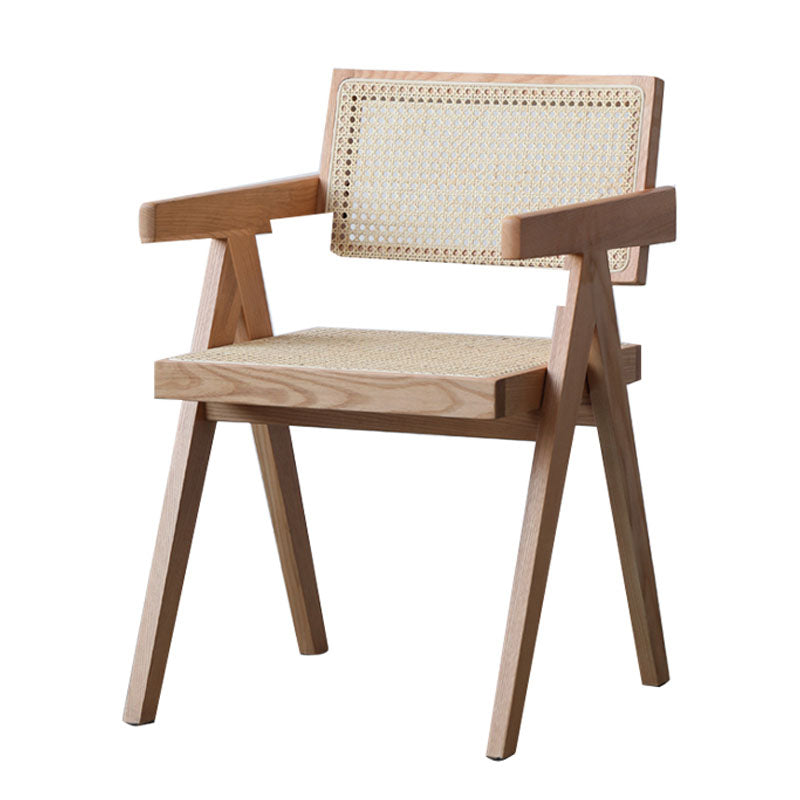 Modern Dining Room Dining Chairs Rubber Wood Dining Side Chairs Natural Non-Upholstered Chair(s) 1 Piece Clearhalo 'Dining Chairs' 'Dining Tables & Seating' 'dining_chair' 'furn' 'furn_dining_chair' 'Furniture' 'furniture_dining_chair' 'Kitchen & Dining Furniture' 5053672