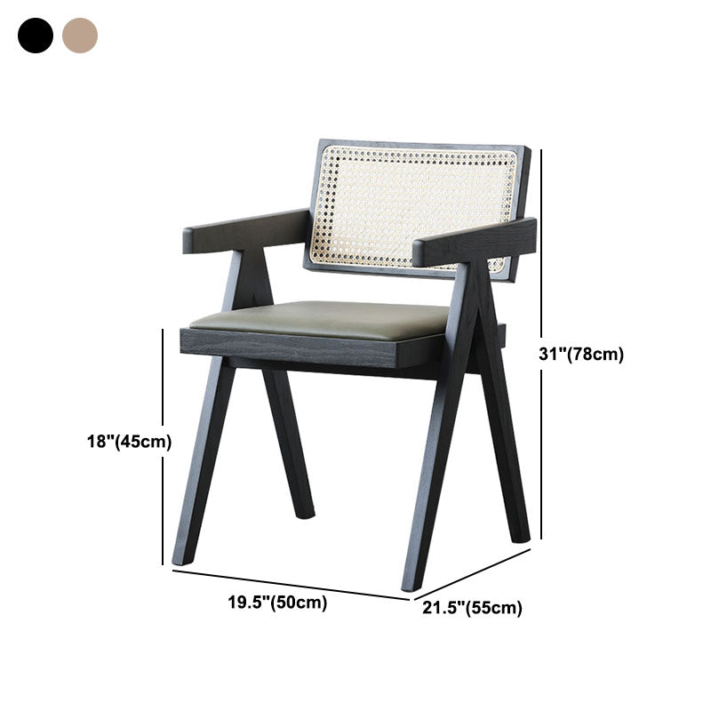Modern Dining Room Dining Chairs Rubber Wood Dining Side Chairs Clearhalo 'Dining Chairs' 'Dining Tables & Seating' 'dining_chair' 'furn' 'furn_dining_chair' 'Furniture' 'furniture_dining_chair' 'Kitchen & Dining Furniture' 5053677