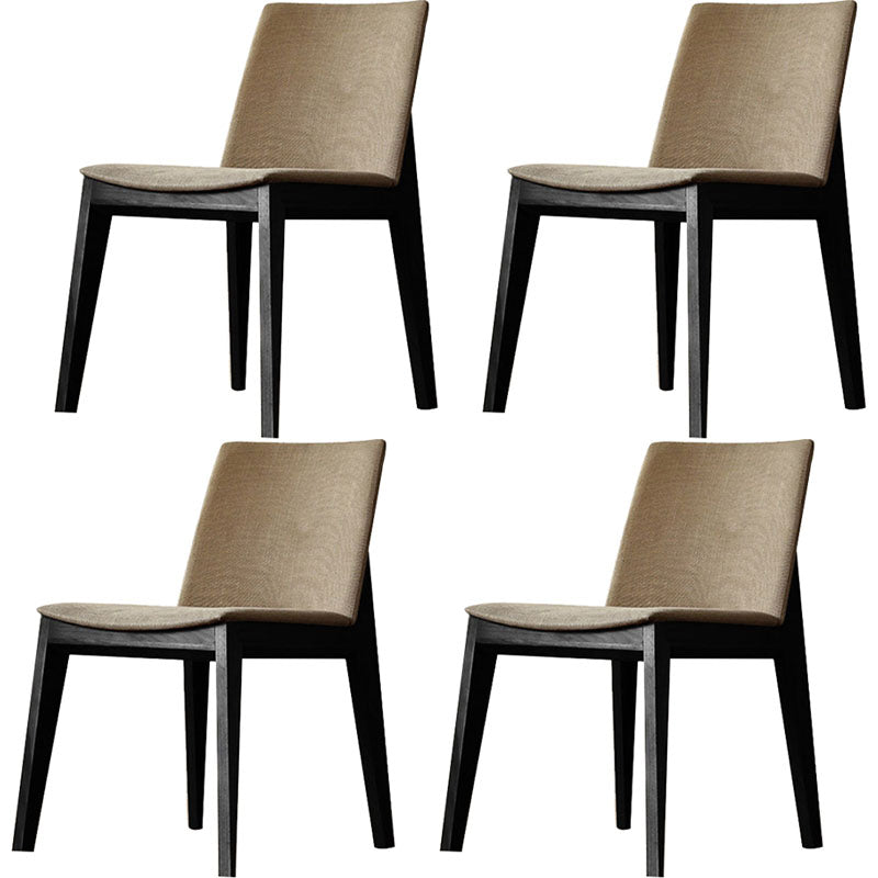 Dining Room Armless Chairs Modern Solid Wood Kitchen Chair for Home 4 Piece Set Clearhalo 'Dining Chairs' 'Dining Tables & Seating' 'dining_chair' 'furn' 'furn_dining_chair' 'Furniture' 'furniture_dining_chair' 'Kitchen & Dining Furniture' 5053690