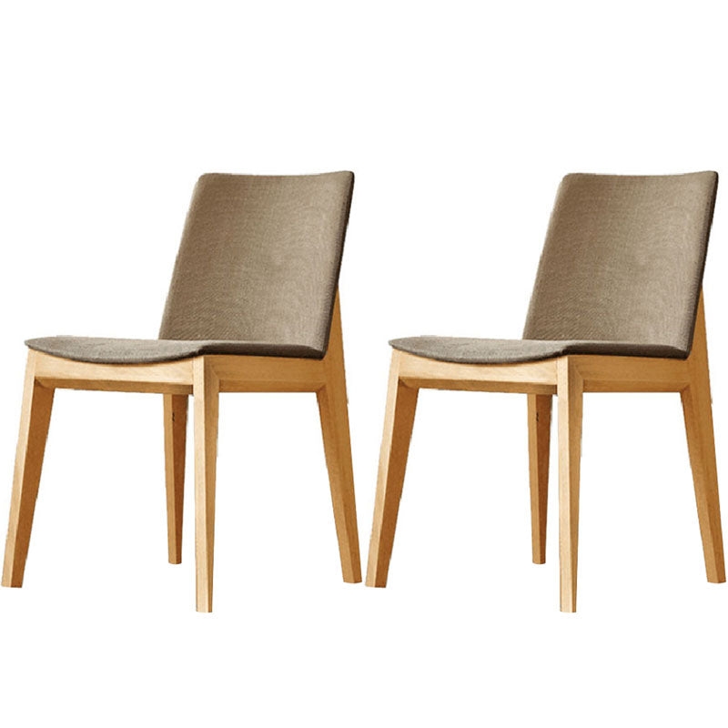 Dining Room Armless Chairs Modern Solid Wood Kitchen Chair for Home 2 Piece Set Clearhalo 'Dining Chairs' 'Dining Tables & Seating' 'dining_chair' 'furn' 'furn_dining_chair' 'Furniture' 'furniture_dining_chair' 'Kitchen & Dining Furniture' 5053693