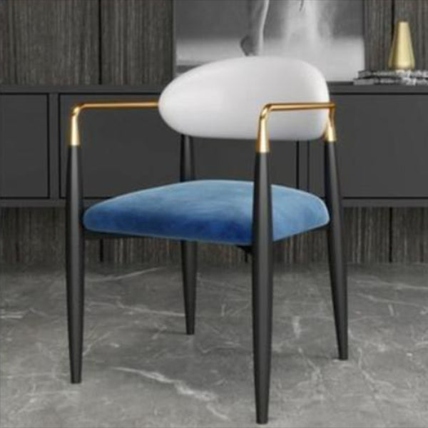 Contemporary Open Back Chair Upholstered Dining Side Chair for Indoor Clearhalo 'Dining Chairs' 'Dining Tables & Seating' 'dining_chair' 'furn' 'furn_dining_chair' 'Furniture' 'furniture_dining_chair' 'Kitchen & Dining Furniture' 5053719