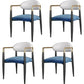 Contemporary Open Back Chair Upholstered Dining Side Chair for Indoor White-Blue 4 Piece Set Clearhalo 'Dining Chairs' 'Dining Tables & Seating' 'dining_chair' 'furn' 'furn_dining_chair' 'Furniture' 'furniture_dining_chair' 'Kitchen & Dining Furniture' 5053726