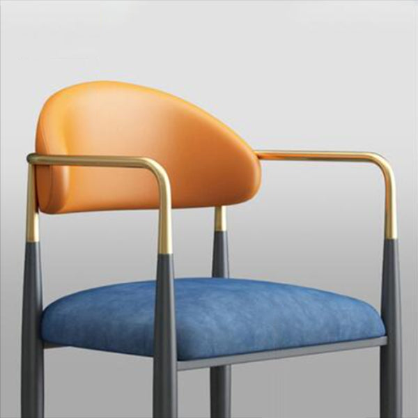 Contemporary Open Back Chair Upholstered Dining Side Chair for Indoor Clearhalo 'Dining Chairs' 'Dining Tables & Seating' 'dining_chair' 'furn' 'furn_dining_chair' 'Furniture' 'furniture_dining_chair' 'Kitchen & Dining Furniture' 5053727