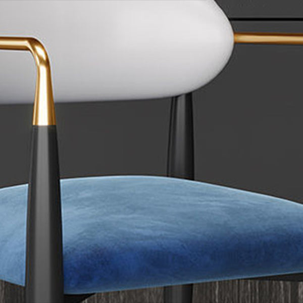 Contemporary Open Back Chair Upholstered Dining Side Chair for Indoor Clearhalo 'Dining Chairs' 'Dining Tables & Seating' 'dining_chair' 'furn' 'furn_dining_chair' 'Furniture' 'furniture_dining_chair' 'Kitchen & Dining Furniture' 5053729