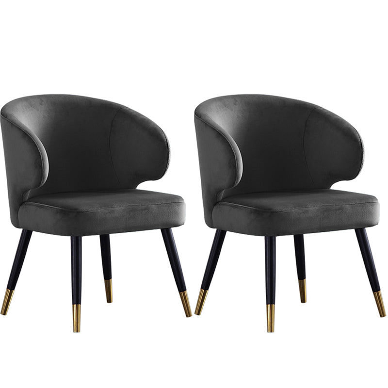 Entryway Dining Room Dining Chairs Arm Nordic Kitchen Chairs Grey 2 Piece Set Clearhalo 'Dining Chairs' 'Dining Tables & Seating' 'dining_chair' 'furn' 'furn_dining_chair' 'Furniture' 'furniture_dining_chair' 'Kitchen & Dining Furniture' 5053737