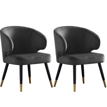 Entryway Dining Room Dining Chairs Arm Nordic Kitchen Chairs Grey 2 Piece Set Clearhalo 'Dining Chairs' 'Dining Tables & Seating' 'dining_chair' 'furn' 'furn_dining_chair' 'Furniture' 'furniture_dining_chair' 'Kitchen & Dining Furniture' 5053737