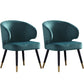 Entryway Dining Room Dining Chairs Arm Nordic Kitchen Chairs Green 2 Piece Set Clearhalo 'Dining Chairs' 'Dining Tables & Seating' 'dining_chair' 'furn' 'furn_dining_chair' 'Furniture' 'furniture_dining_chair' 'Kitchen & Dining Furniture' 5053740
