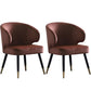 Entryway Dining Room Dining Chairs Arm Nordic Kitchen Chairs Brown 2 Piece Set Clearhalo 'Dining Chairs' 'Dining Tables & Seating' 'dining_chair' 'furn' 'furn_dining_chair' 'Furniture' 'furniture_dining_chair' 'Kitchen & Dining Furniture' 5053744