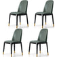 Glam Style Side Dining Chairs Faux Leather Dining Chairs for Dining Room Green 4 Piece Set Clearhalo 'Dining Chairs' 'Dining Tables & Seating' 'dining_chair' 'furn' 'furn_dining_chair' 'Furniture' 'furniture_dining_chair' 'Kitchen & Dining Furniture' 5053793