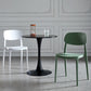 Plastic Scandinavian Armless Chair Indoor-Outdoor Open Back Chair Clearhalo 'Dining Chairs' 'Dining Tables & Seating' 'dining_chair' 'furn' 'furn_dining_chair' 'Furniture' 'furniture_dining_chair' 'Kitchen & Dining Furniture' 5053833